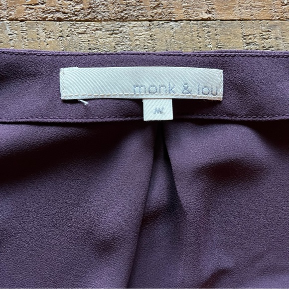 Monk and Lou purple button up blouse - Picture 4 of 4